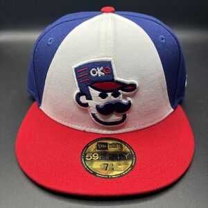 Oklahoma City Comets Hat Cap New Era 59Fifty OKC Abner 89er Fitted 7 1/8 MiLB